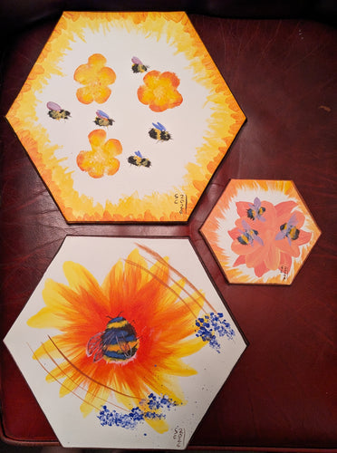 Autumn bees, set 2