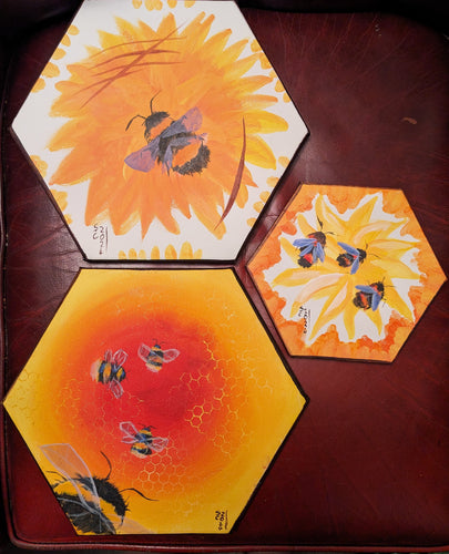 Autumn bees set 3