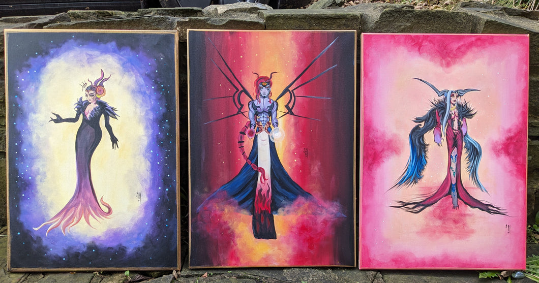 Sorceress of Final Fantasy VIII, print set of 3