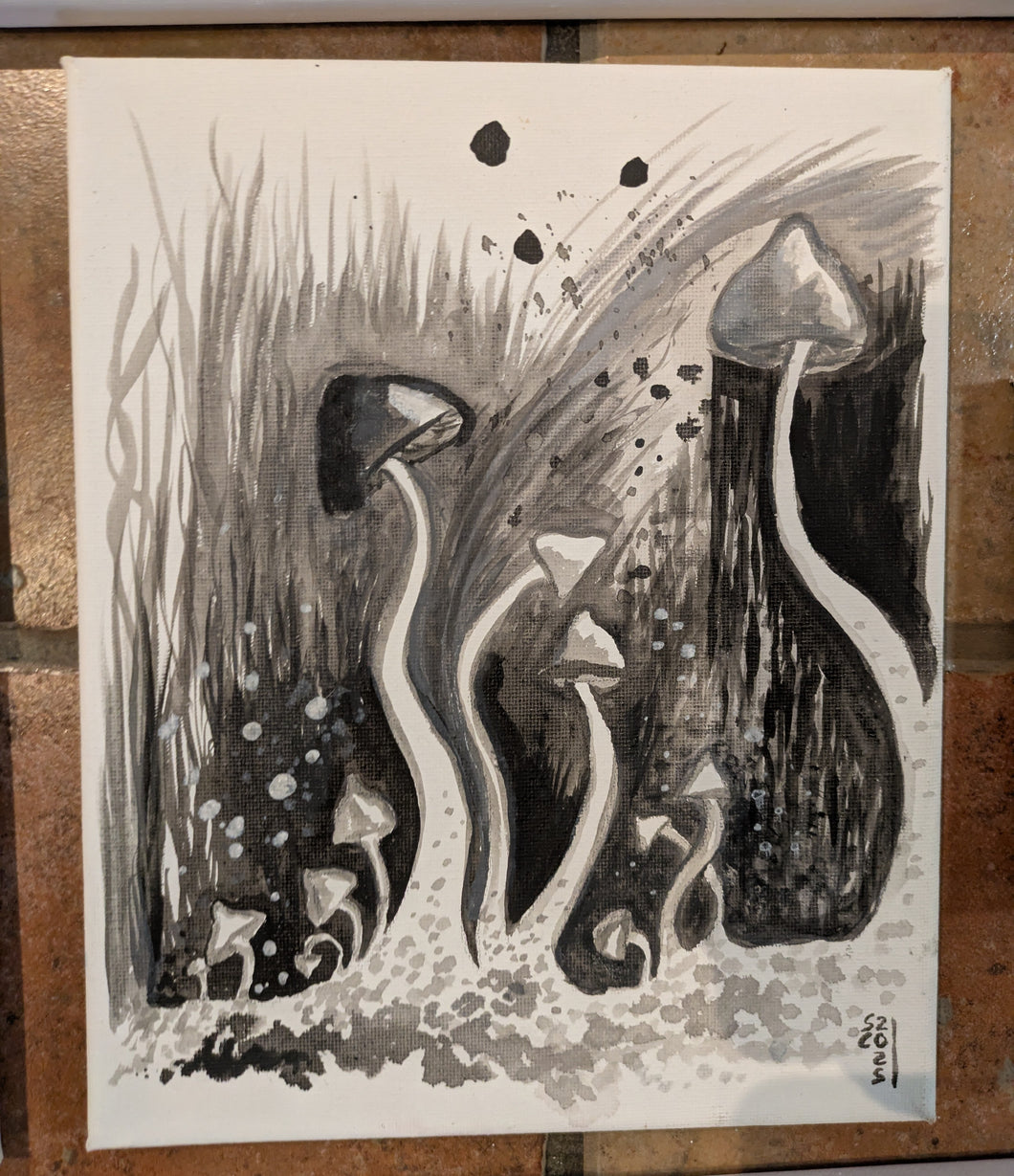 Inky mushrooms